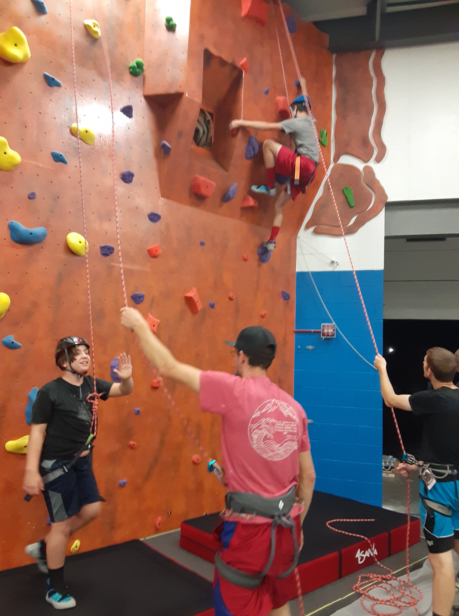 Skateboarding and Indoor Rock Climbing Cornerstone Youth Center